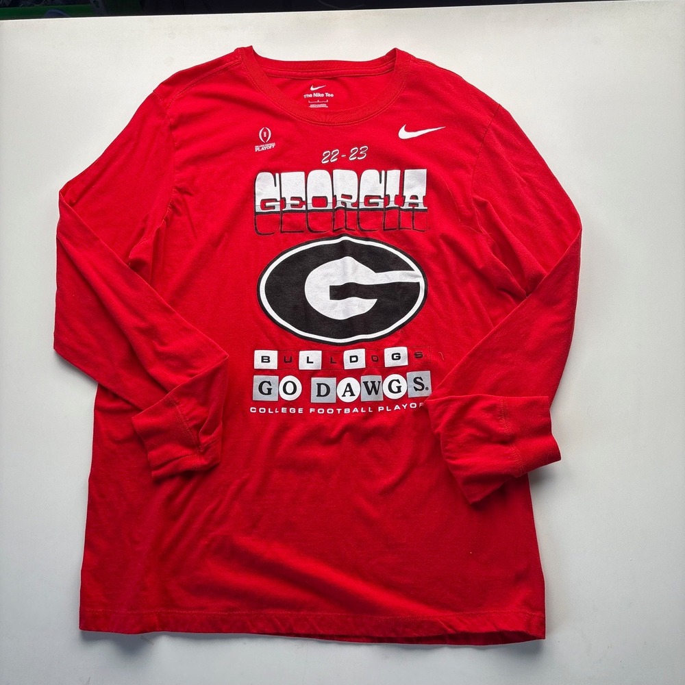 Nike Georgia Bulldogs College Football Playoff 22-23 Long Sleeve Tee Men's Large